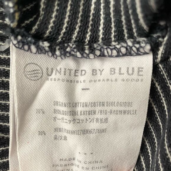 UNITED BY BLUE Blue and White Striped Tank Top Size Large - Picture 6 of 6